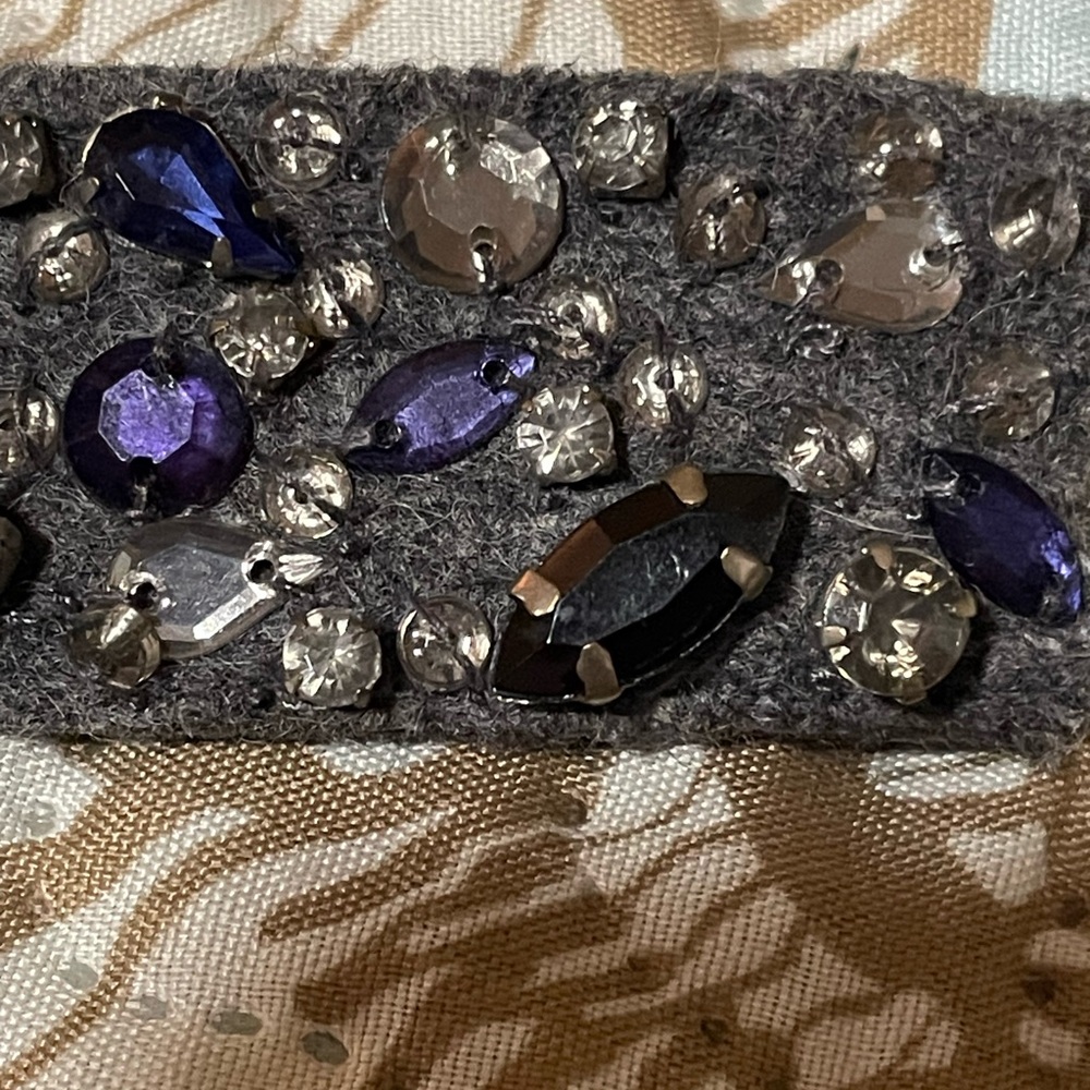 Elegant Black and Silver Beaded Belt - Picture 9 of 14
